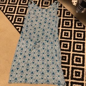Banana Republic blue white dress EC size small